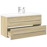 vidaXL Ensemble de meubles de salle de bain 2 Pièces chêne sonoma
