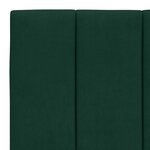 vidaXL Coussin de tête de lit Hanko vert foncé 100 cm velours