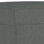 vidaXL Ensemble de canapés 3 Pièces avec coussins Gris foncé Tissu