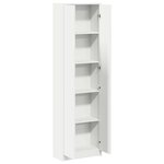 vidaXL Armoire avec étagère Blanc 55 x 25 x 189 cm Bois d'ingénierie
