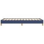 vidaXL Cadre de lit sans matelas bleu 90x190 cm tissu
