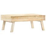 vidaXL Table basse 100x60x40 cm Bois de manguier massif