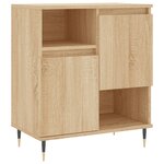 vidaXL Buffets 3 Pièces Chêne sonoma Bois d'ingénierie