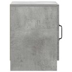 vidaXL Cabinet de chevet Gris béton 43 x 34 5 x 47 cm