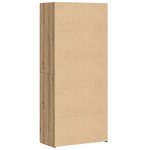 vidaXL Buffet haut en chêne artisanal 40x42 5x185 cm en bois d'ingénierie