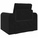 vidaXL Canapé-Lit Noir 98 x 71 x 83 cm Velours