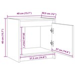 vidaXL Table de chevet 40x30 5x40 cm bois de pin massif