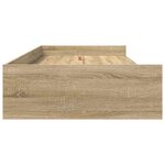 vidaXL Cadre de lit Chêne Sonoma 98 5 x 200 cm Bois d'ingénierie