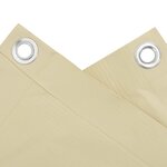 vidaXL Écran d'intimité de balcon crème 400x120 cm PVC
