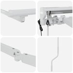 vidaXL Cadre de store rétractable électrique Blanc 5 × 3 5 m Acier