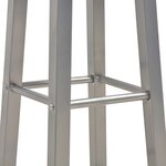 vidaXL Ensemble de bar 3 Pièces Bois et acier Anthracite