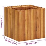 vidaXL Lit surélevé de jardin 50x50x50 cm Bois massif d'acacia