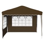 vidaXL Tente de fête pop-up 288 x 288 x 245 cm Taupe Tissu Oxford