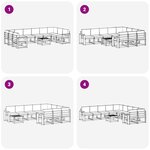 vidaXL Ensemble de canapés d'extérieur 11 pc Blanc et Beige