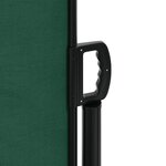 vidaXL Auvent latéral rétractable vert foncé 220x600 cm