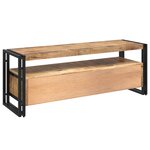 vidaXL Meuble TV 120x35x45 cm Bois solide de manguier