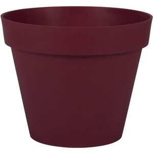 Pot de Fleur Rond Ø 30 cm - Volume 10 L Ø 29 5 x 24 cm - Rouge bourgogne