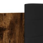 vidaXL Cadre de lit sans matelas chêne fumé 100x200 cm