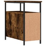 vidaXL Tables de chevet 2 Pièces chêne fumé 30x60x60 cm bois d'ingénierie