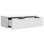 vidaXL Armoires murales 2 Pièces blanc 68x30x20 cm Bois d'ingénierie
