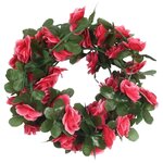 vidaXL Guirlandes de fleurs de Noël 6 Pièces rouge rosé 250 cm