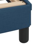 vidaXL Lit avec matelas bleu 120x200 cm tissu