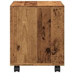 vidaXL Armoire à roulettes vieux bois 37x33x42 5 cm bois d'ingénierie