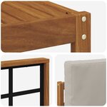 vidaXL Ensemble de canapés d'extérieur 6 Pièces Gris Naturel et Clair