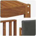 vidaXL Ensemble de canapés d'extérieur 5 pc Naturel et Anthracite