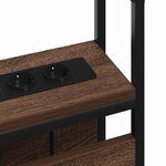 vidaXL Tête de lit de rangement Chêne marron 160 cm Bois d'ingénierie