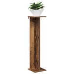 vidaXL Support de Plante 2 pièces Bois ancien 25 x 25 5 x 100 5 cm