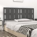 vidaXL Tête de lit Gris 185 5x4x100 cm Bois massif de pin