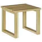 vidaXL Ensemble de tables de transat 3 pièces en bois d'acacia massif