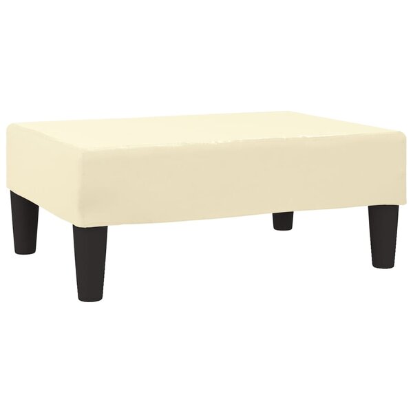 vidaXL Repose-pied Crème 78x56x32 cm Similicuir