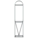 vidaXL Porte-bûches vert 40x45x170 cm acier galvanisé