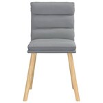 vidaXL Chaises à manger lot de 6 gris clair tissu