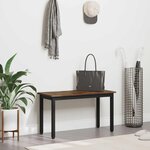 vidaXL banc Chêne Fumé 80 x 35 x 45 cm Bois d'ingénierie