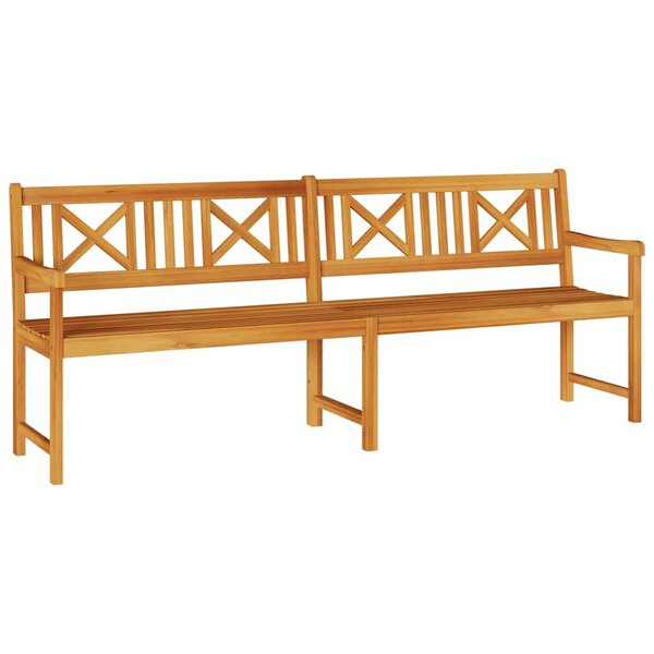 vidaXL Banc de jardin Marron 220 x 56 x 90 cm Bois d'Acacia Massif