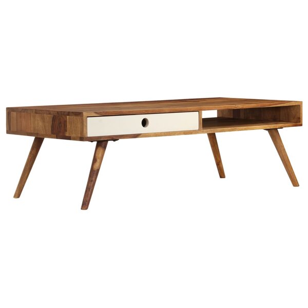 vidaXL Table basse 110x50x35 cm Bois massif