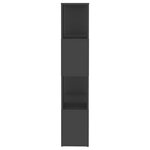 vidaXL Bibliothèque/Séparateur de pièce Gris Bois d'ingénierie