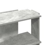 vidaXL Bibliothèque à 3 niveaux gris béton 60x30x60 cm bois ingénierie