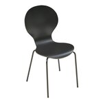 Lot de 4 chaises de salle à manger 85 x 48 x 50 cm moderne design robuste noir 03_0009820