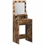 vidaXL Table de Toilette Chêne fumé 50 x 41 x 135 cm Bois d'ingénierie