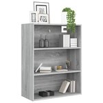 vidaXL Armoire murale suspendue Sonoma gris 69 5x32 5x90 cm