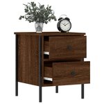 vidaXL Tables de chevet 2Pièces chêne marron 40x42x50cm bois d'ingénierie