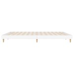 vidaXL Cadre de lit sans matelas blanc 180x200 cm bois d'ingénierie