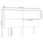 vidaXL Tête de lit 139x6x82 5 cm Bois massif de pin