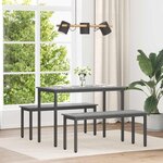 vidaXL Table de salle à manger / Table de repas MÉTAL
