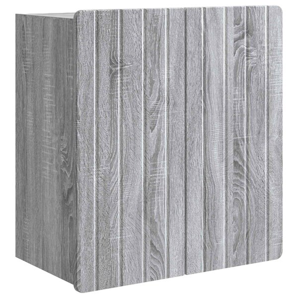 vidaXL Armoire Murale Sonoma gris 59 x 31 x 64 cm Bois d'ingénierie
