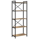 vidaXL Étagère Chêne artisanal 60 x 30 x 155 cm Bois d'ingénierie